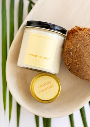 Creamy Coconut Candle | 12 oz Glass Jar