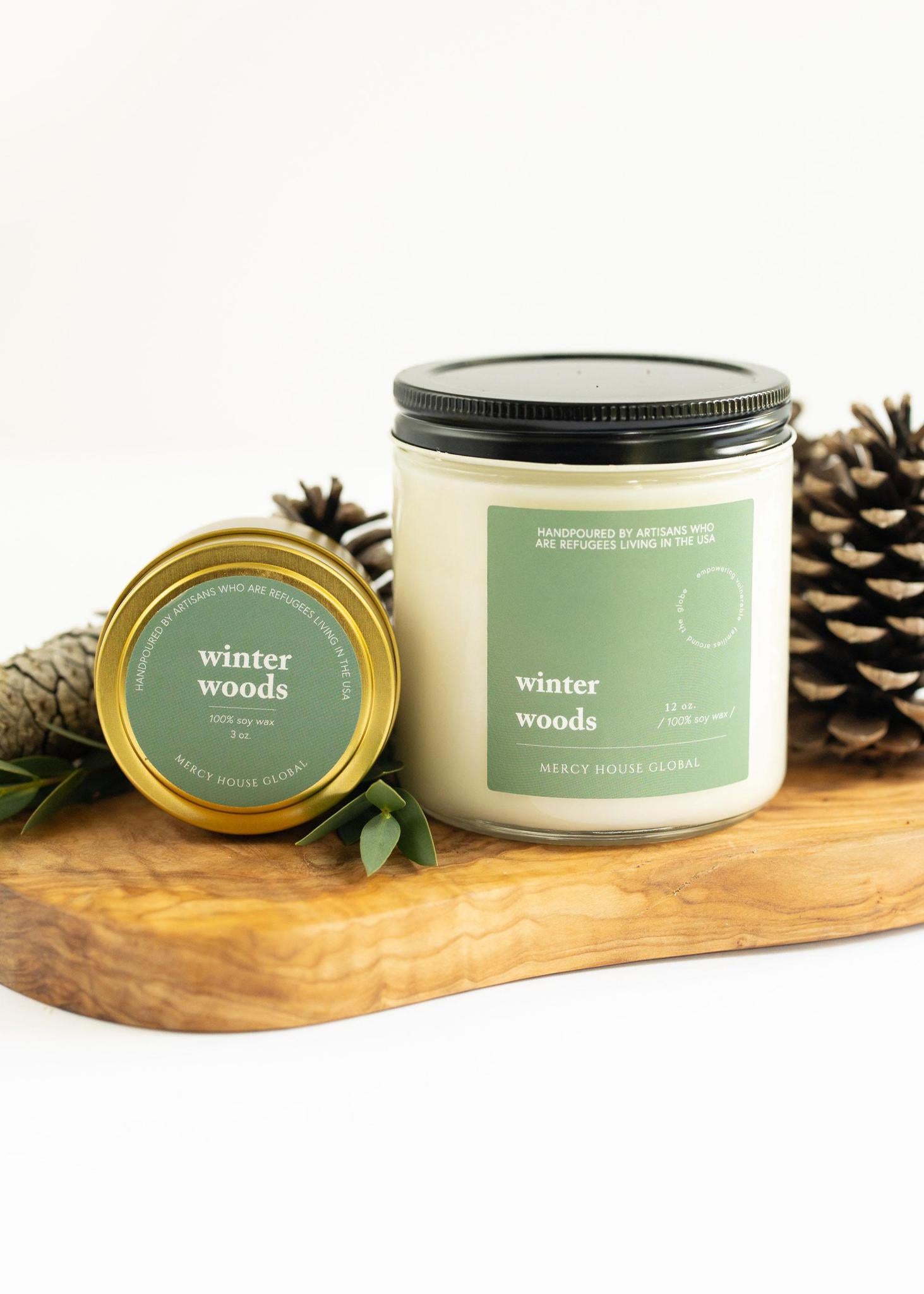 Winter Woods Candle | 12 oz Glass Jar