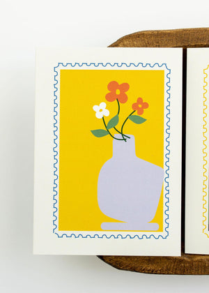 Floral Stamps | Set of 3 Greeting Cards