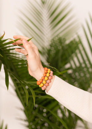 Miujiza Ceramic Beaded Bracelet | Mandarin