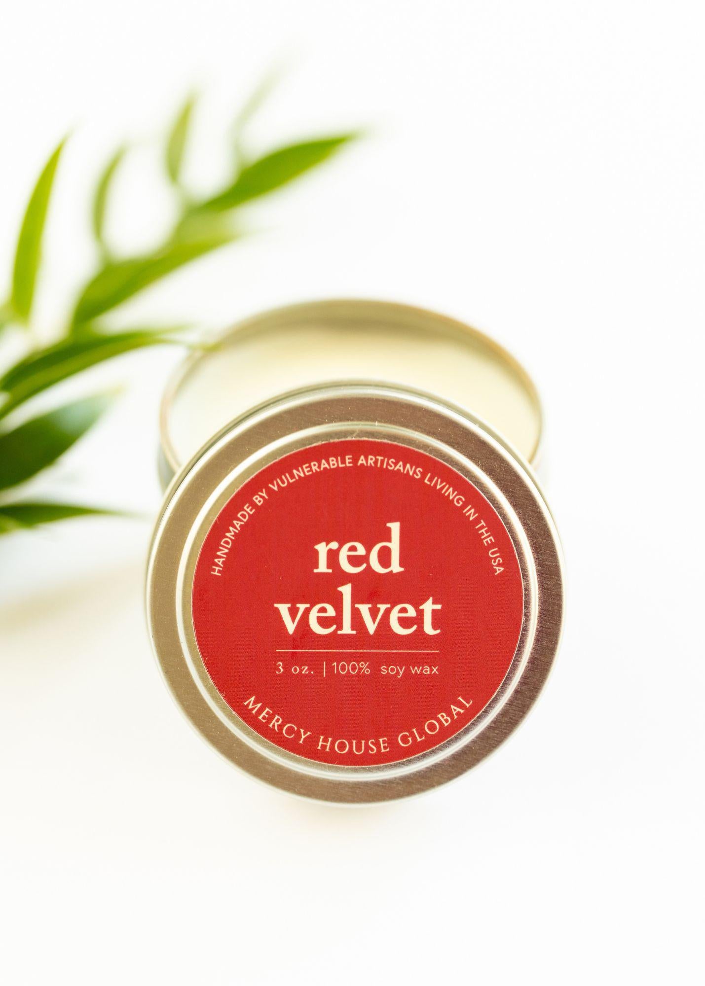Red Velvet Candle | 3oz Silver Tin