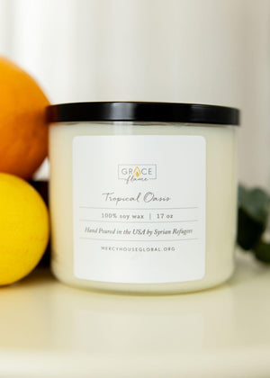 Tropical Oasis Candle | 17 oz. Grace Flame