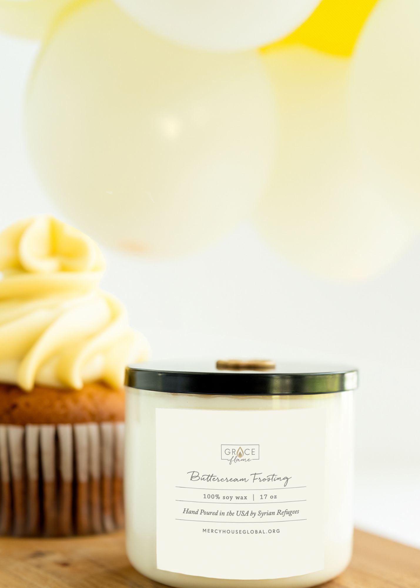 Buttercream Frosting Candle | 17 oz Grace Flame