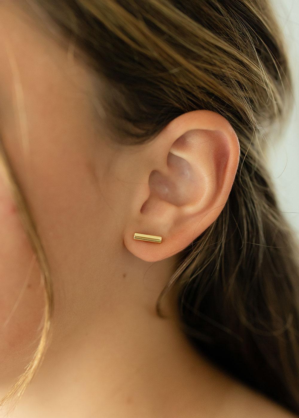 Cornerstone Earrings | Gold