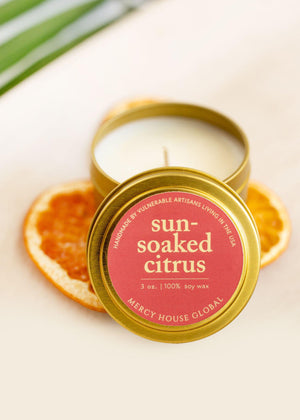 Sun-Soaked Citrus Candle | 3 oz Tin