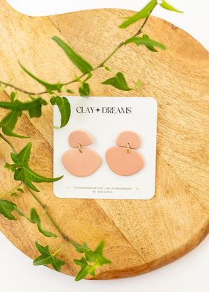 Organic Clay Statement Earrings