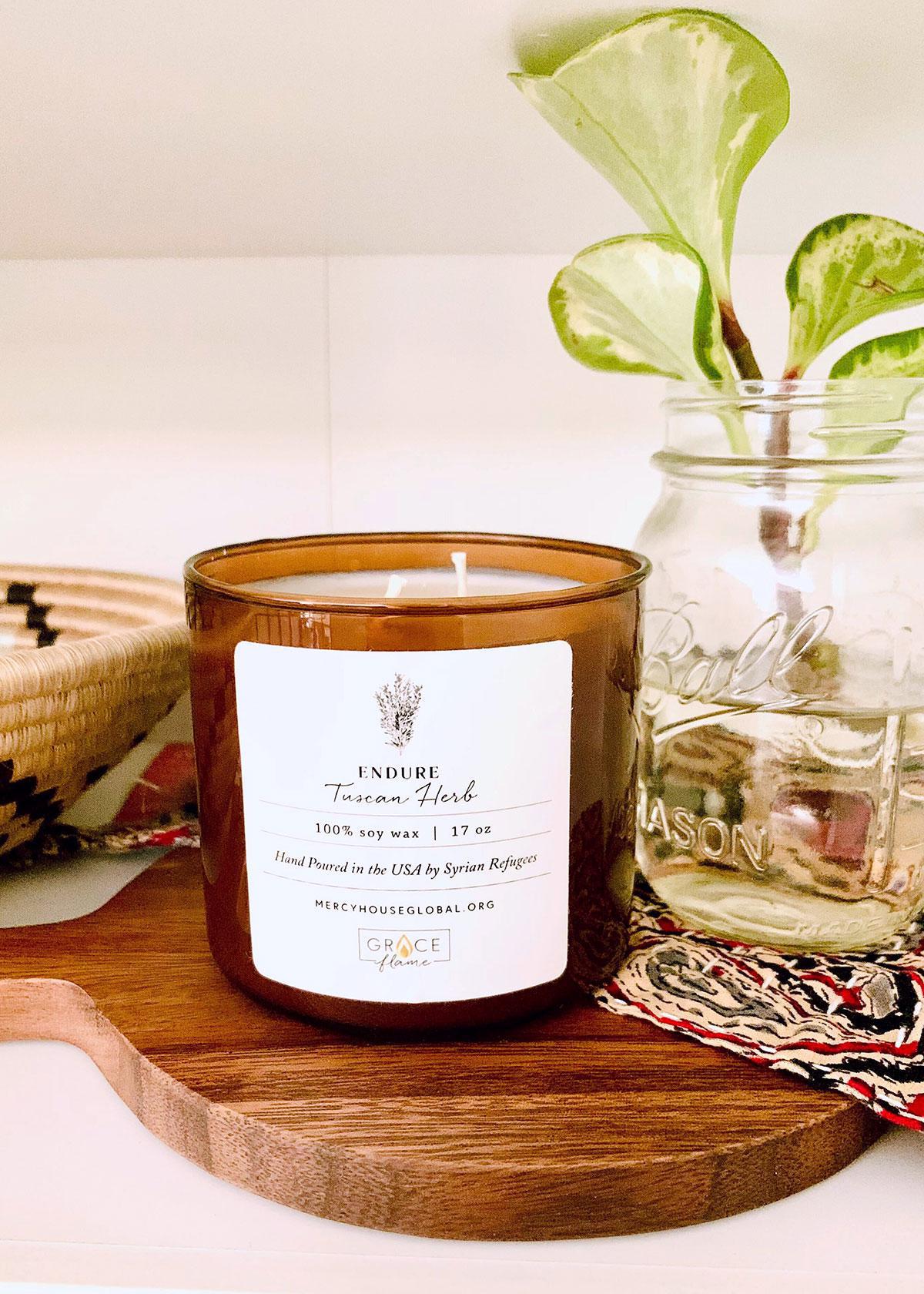 Tuscan Herb Candle | 17 oz Grace Flame
