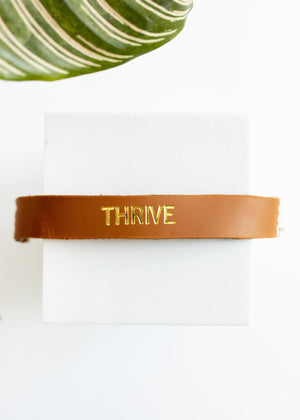 Thrive Leather Bracelet