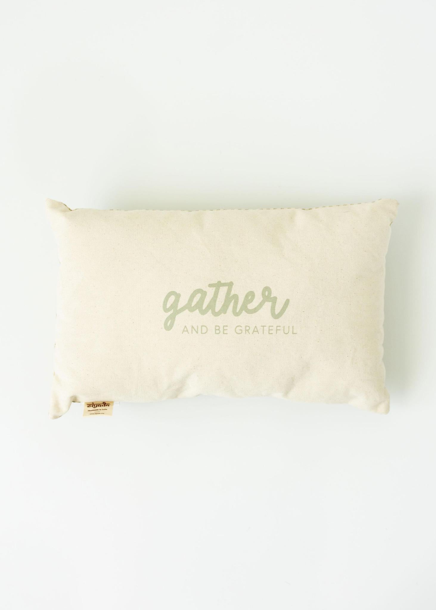 Throw Pillow | Gather and Be Grateful