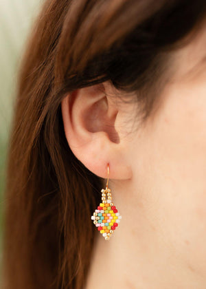 Confetti Diamond Beaded Earrings