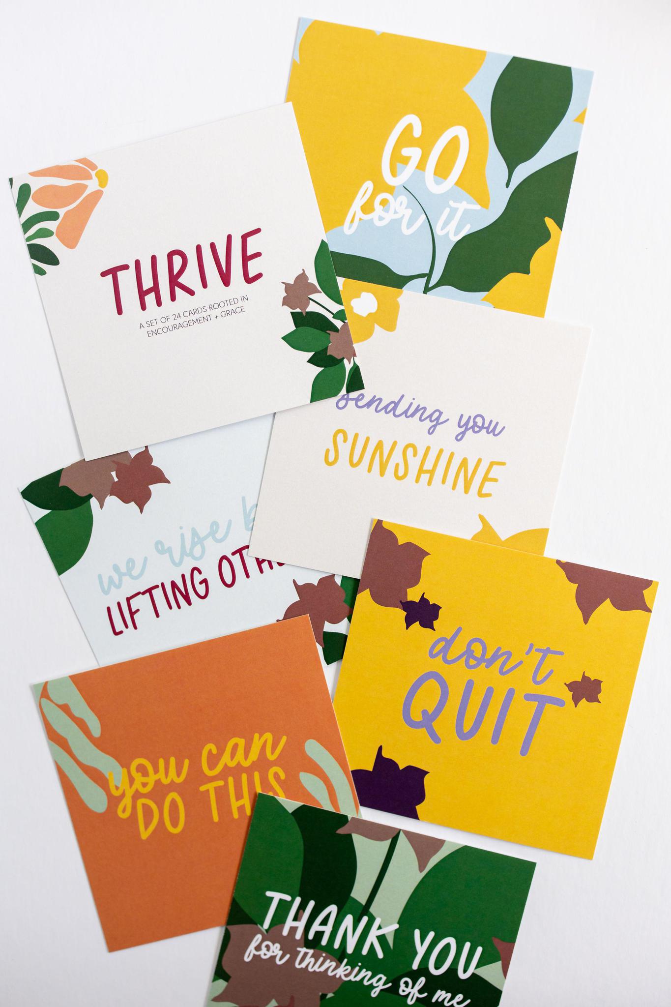 Thrive Inspirational Cards | Set of 24