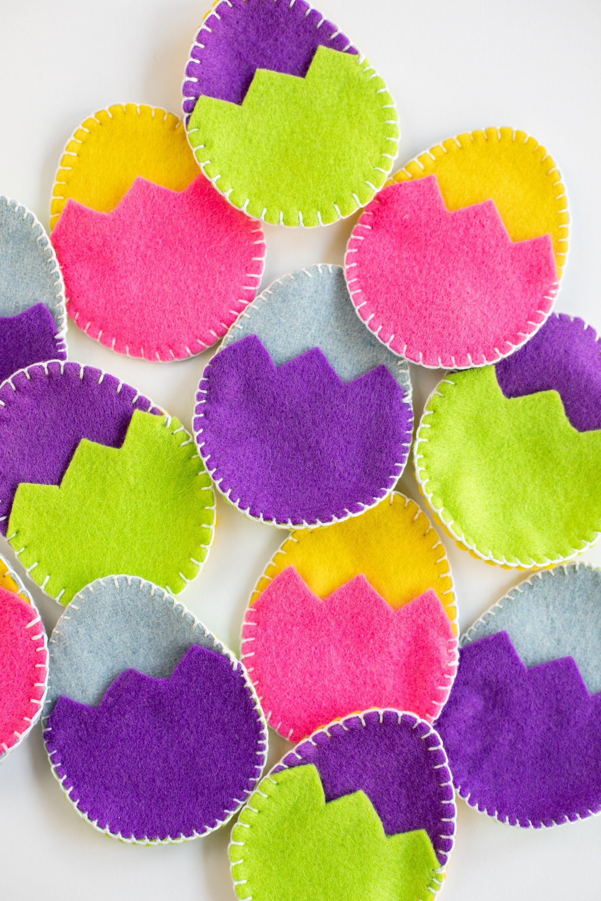 Fill Your Own Felt Easter Eggs | 6 Pack Assorted